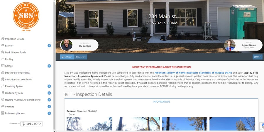 Home Inspection Sample Report Charleston SC